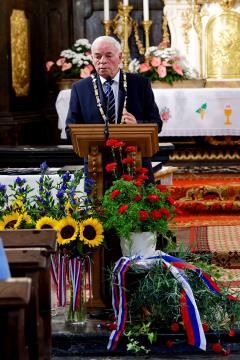 Slika 6_Župan Franc Čebulj je pozdravil vse navzoče in predstavil uspehe, kot tudi  številne težave zaradi poplav